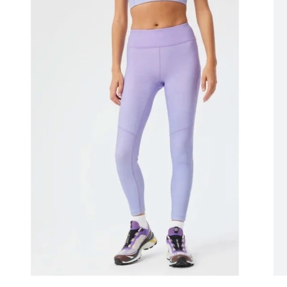 OUTDOOR VOICES TechSweat 7/8 Leggings In Purple Blue Ombre Size Large - Picture 1 of 12